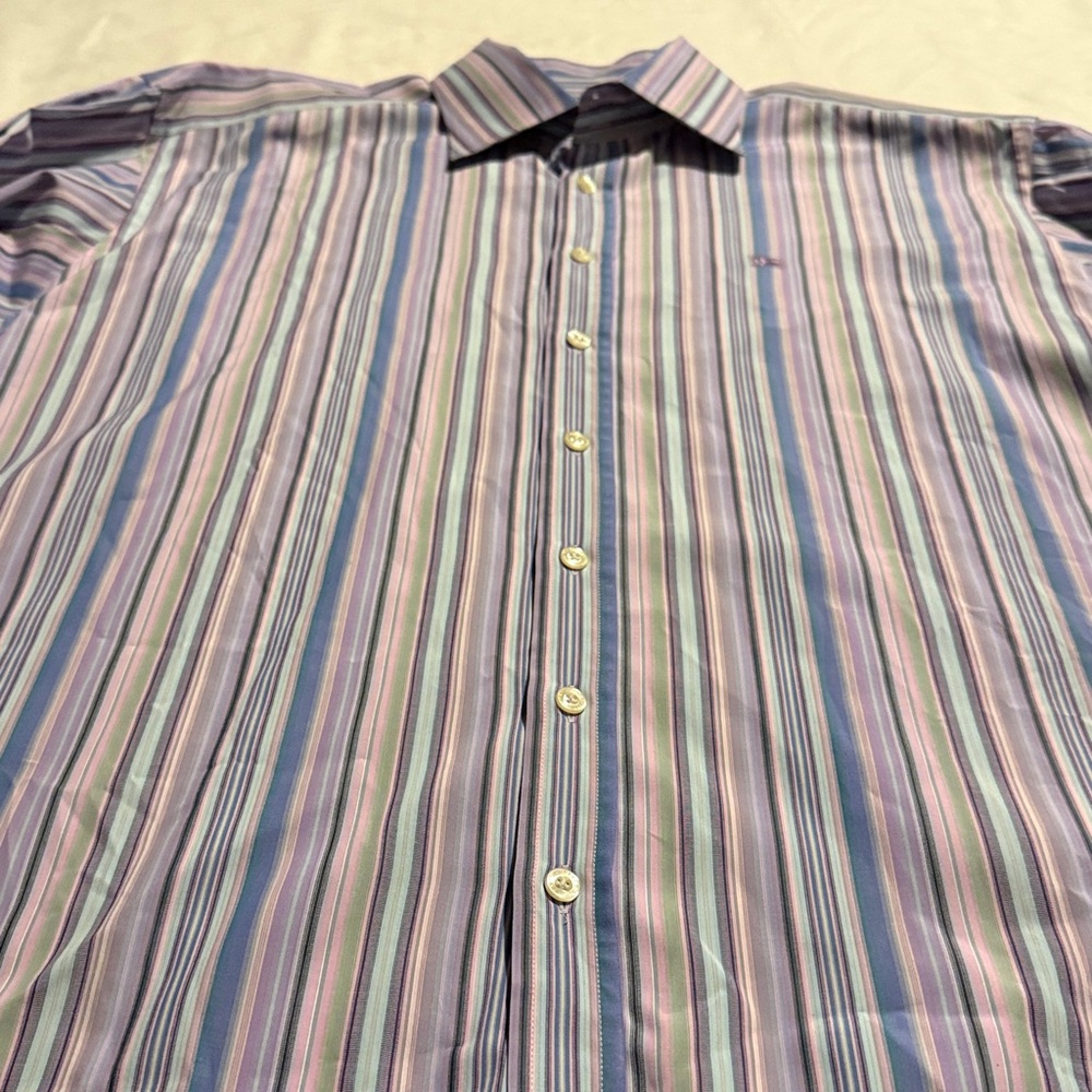 Burberry Multicolor Striped Dress Shirt - Picture 4 of 5